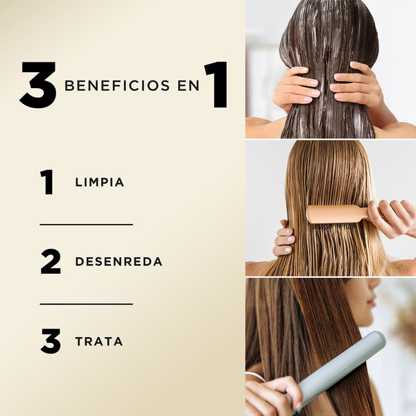 Nutri Pro-V champú acondicionador y tratamiento 3 en 1 Suave & Liso frasco 500 ml