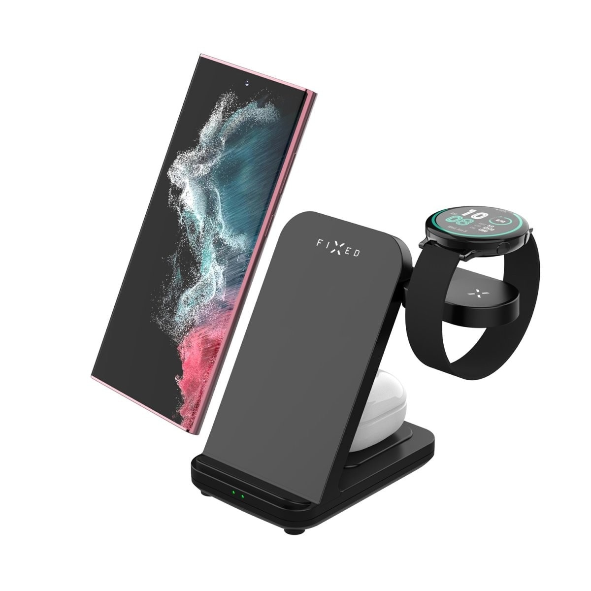 Base de Carregamento 3 em 1 Fixed Powerstation para Samsung 15W - Preto 2