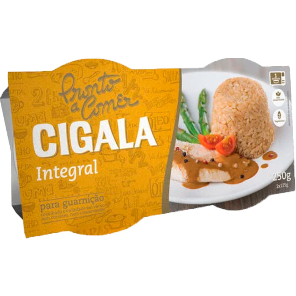 Arroz Integral Pronto a Comer Pack 2 unidades embalagem 125 g
