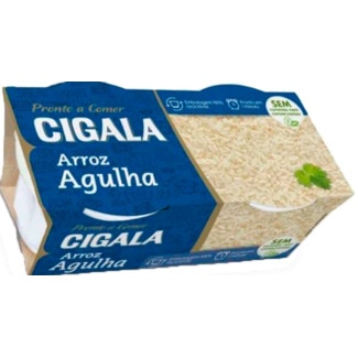 Arroz Agulha Pronto a Comer Pack 2 unidades embalagem 125 g - Cigala