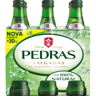 Água com Gás Pack 6 garrafa 33 cl - Pedras