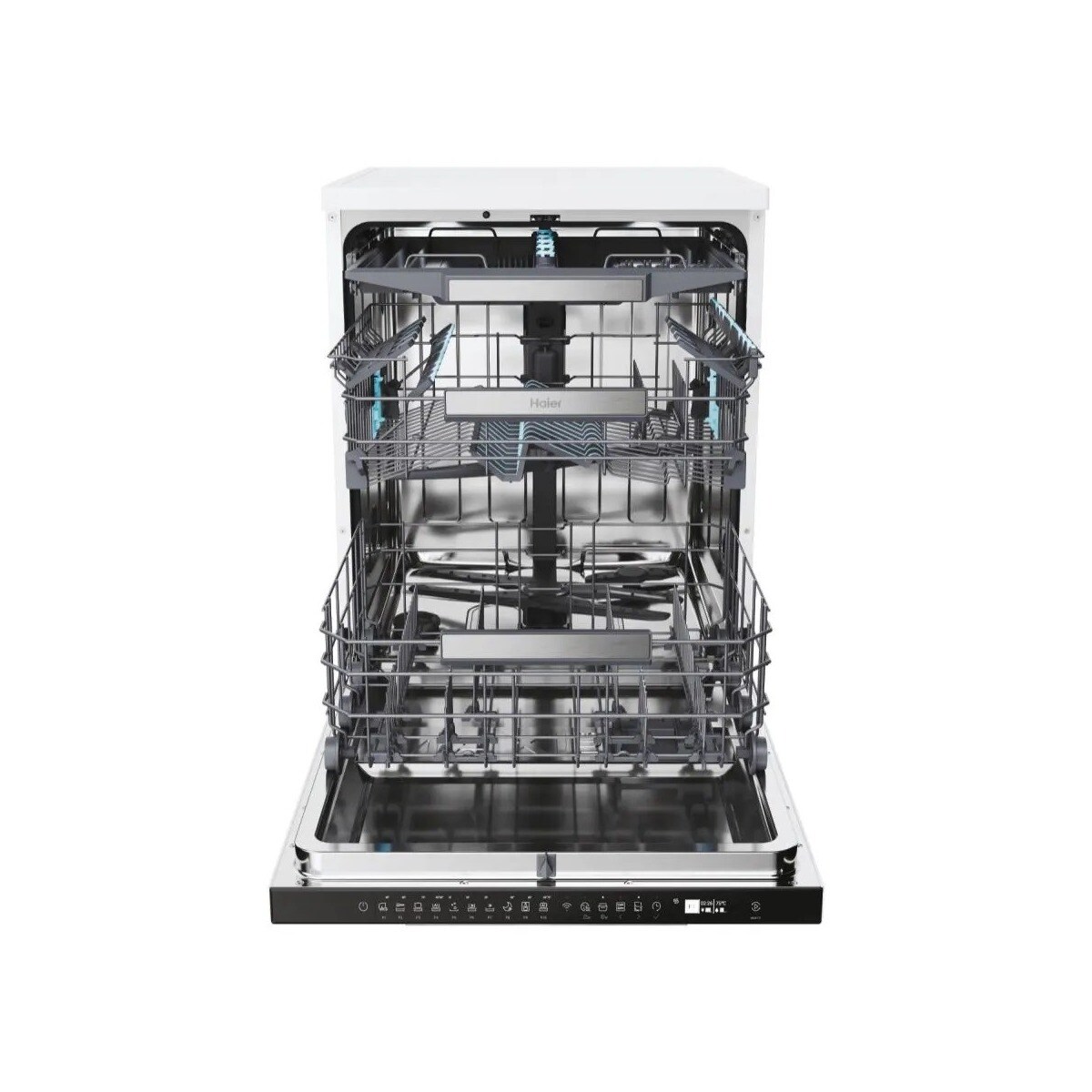 Máquina de Lavar Loiça Haier I-Pro Shine Série 7 XF 4A4M4PW de 14 Conjuntos, 3º Cesto e de 59,7 cm - Branco Branco-2