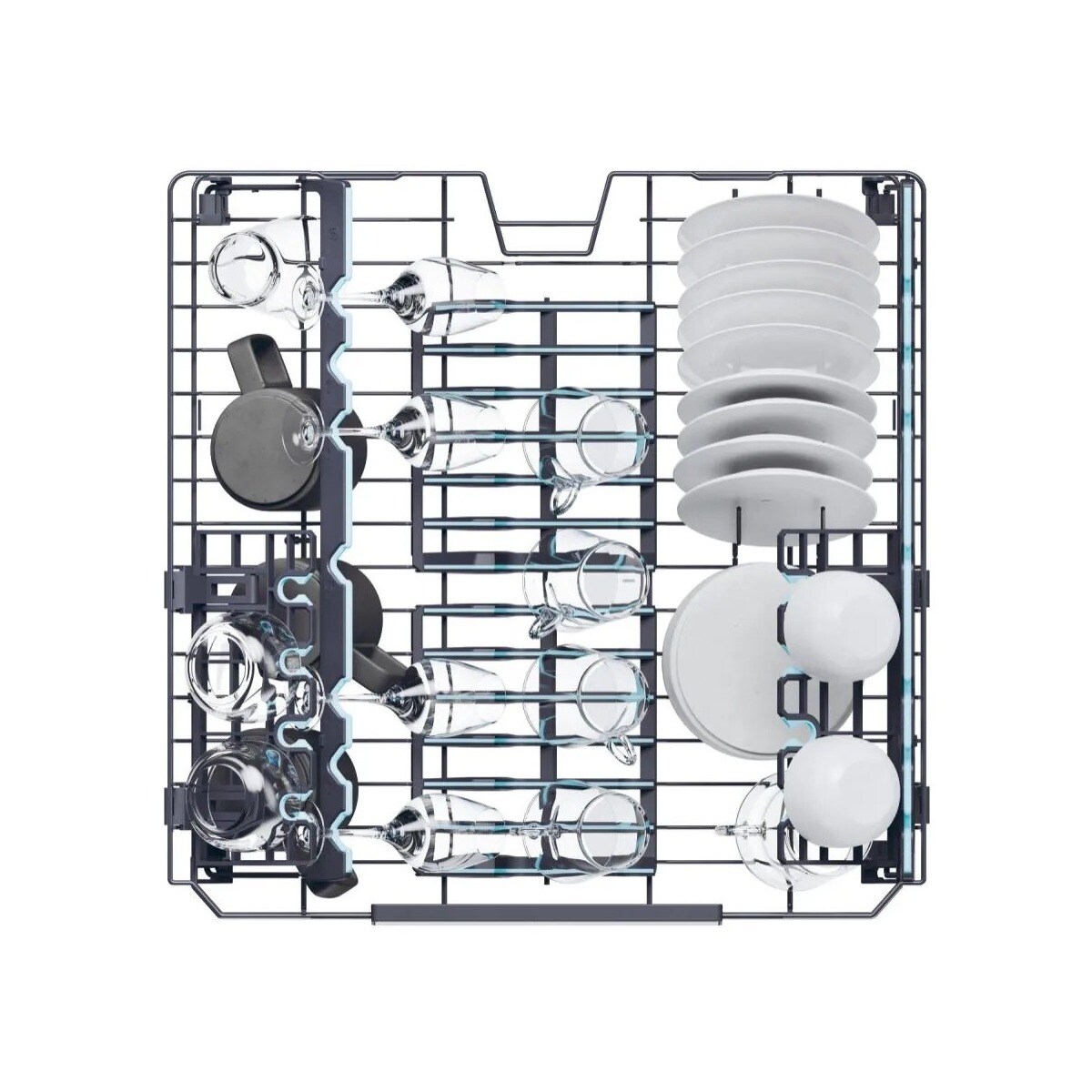 Máquina de Lavar Loiça Haier I-Pro Shine Série 7 XF 4A4M4PW de 14 Conjuntos, 3º Cesto e de 59,7 cm - Branco Branco-7