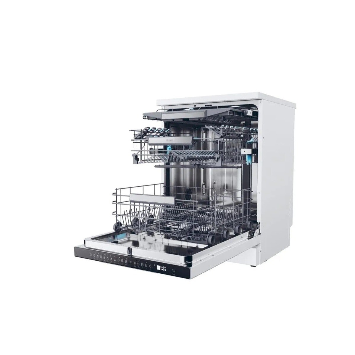 Máquina de Lavar Loiça Haier I-Pro Shine Série 7 XF 4A4M4PW de 14 Conjuntos, 3º Cesto e de 59,7 cm - Branco Branco-6