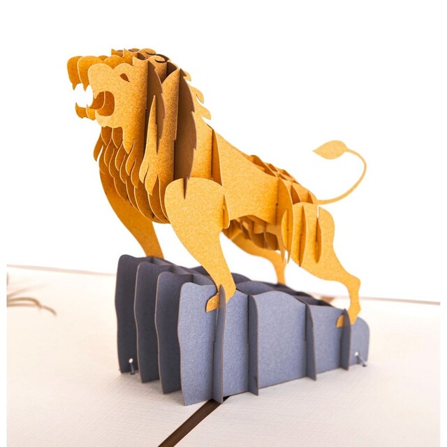 Imagem 0 de Postal Pop Up Leão