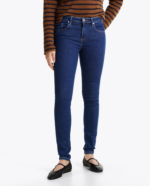 Imagem 0 de Jeans Skinny Fit com Cintura Média