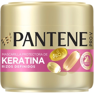 mascarilla de pelo reconstructora de Keratina Rizos Definidos tarro 500 ml - Pantene Pro-v