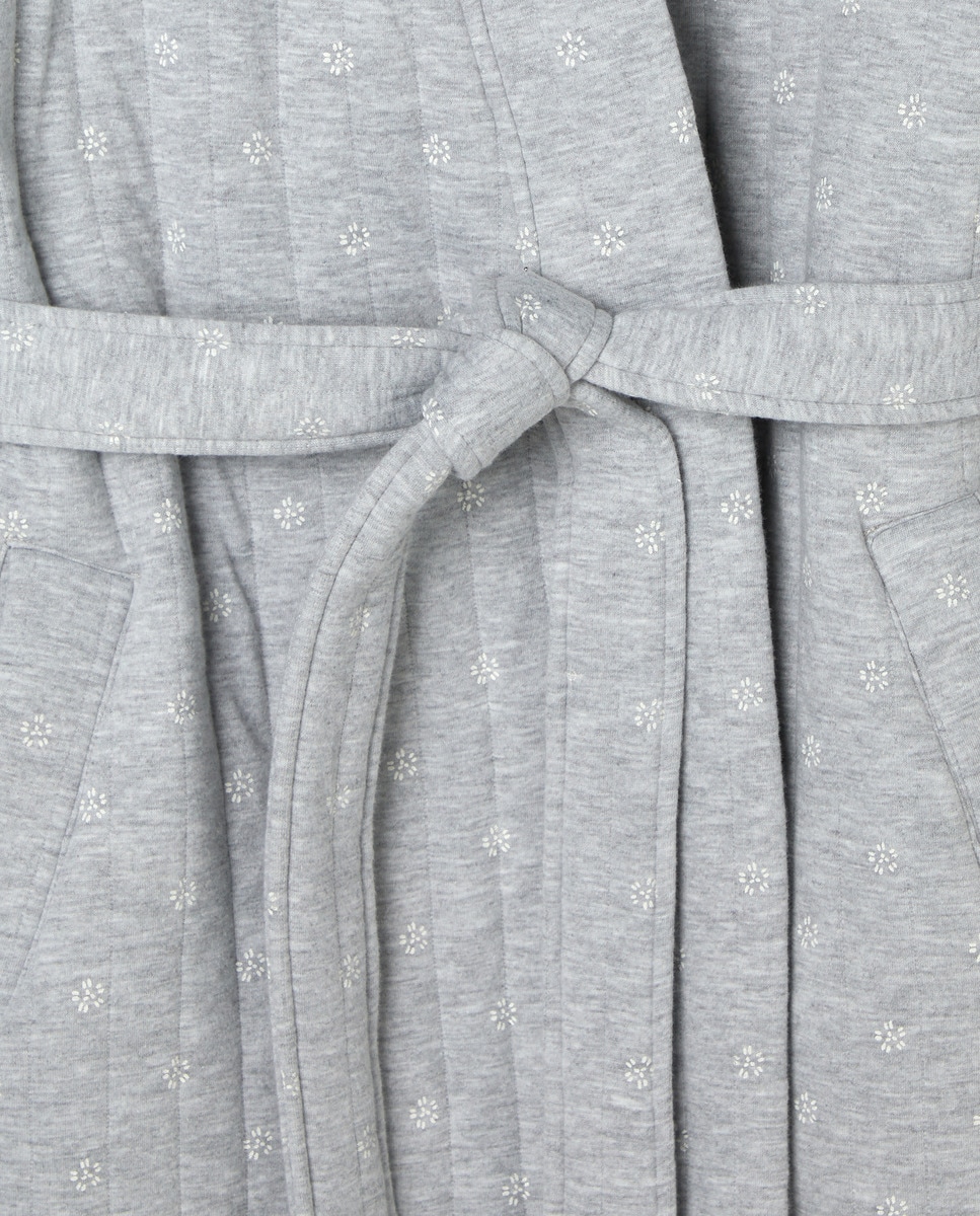 Robe com Bolsos Cinzento-claro-5