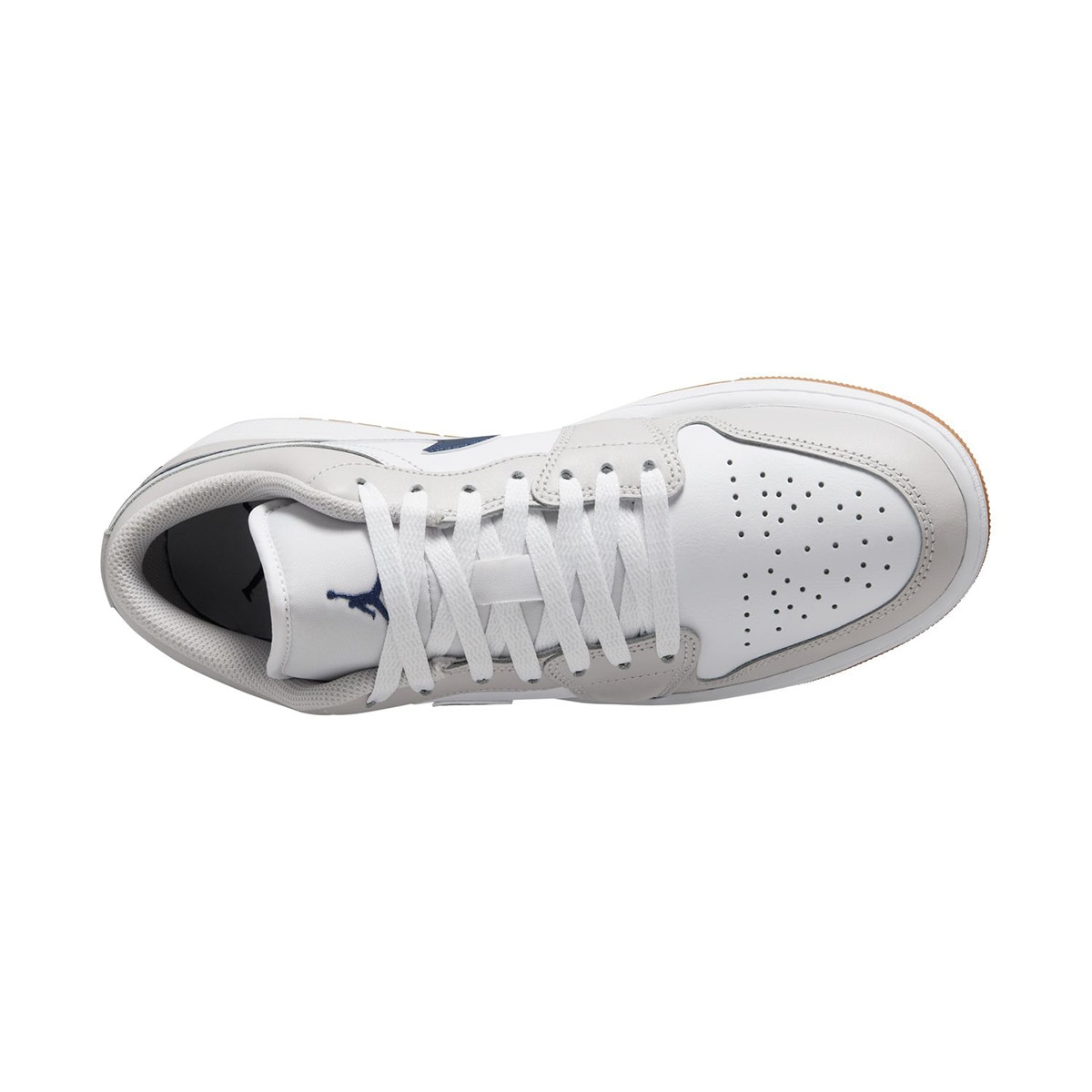 Sapatilhas de Basquetebol de Homem Air Jordan 1 Low Branco / Azul-marinho-3