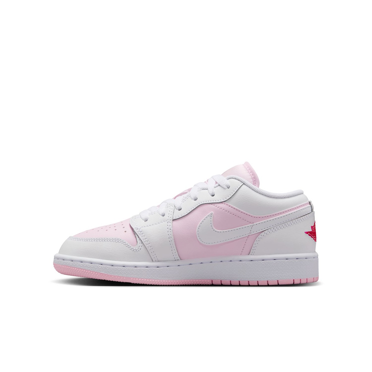 Sapatilhas de Basquetebol de Criança Air Jordan 1 Low Rosa / Branco-4