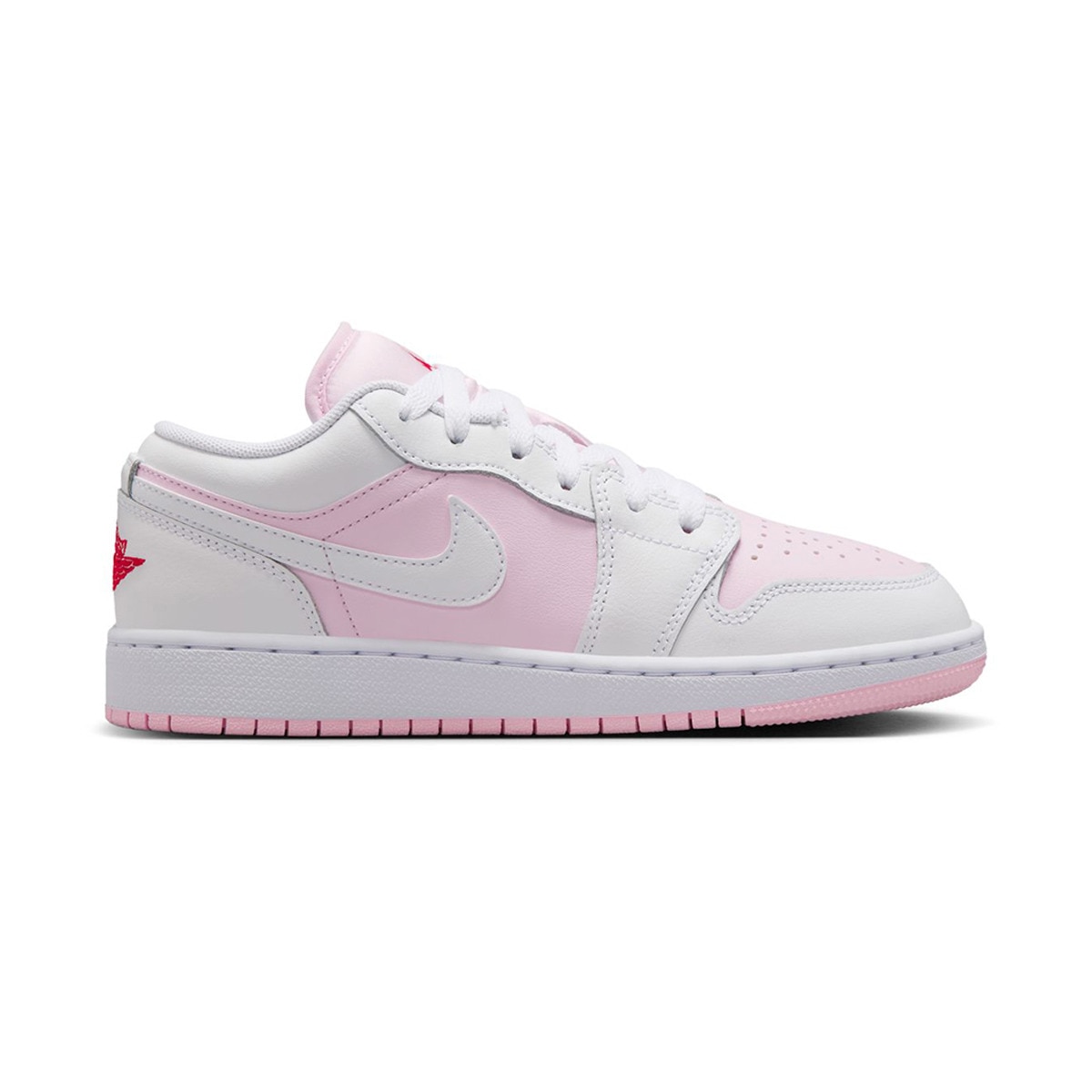 Sapatilhas de Basquetebol de Criança Air Jordan 1 Low Rosa / Branco-1