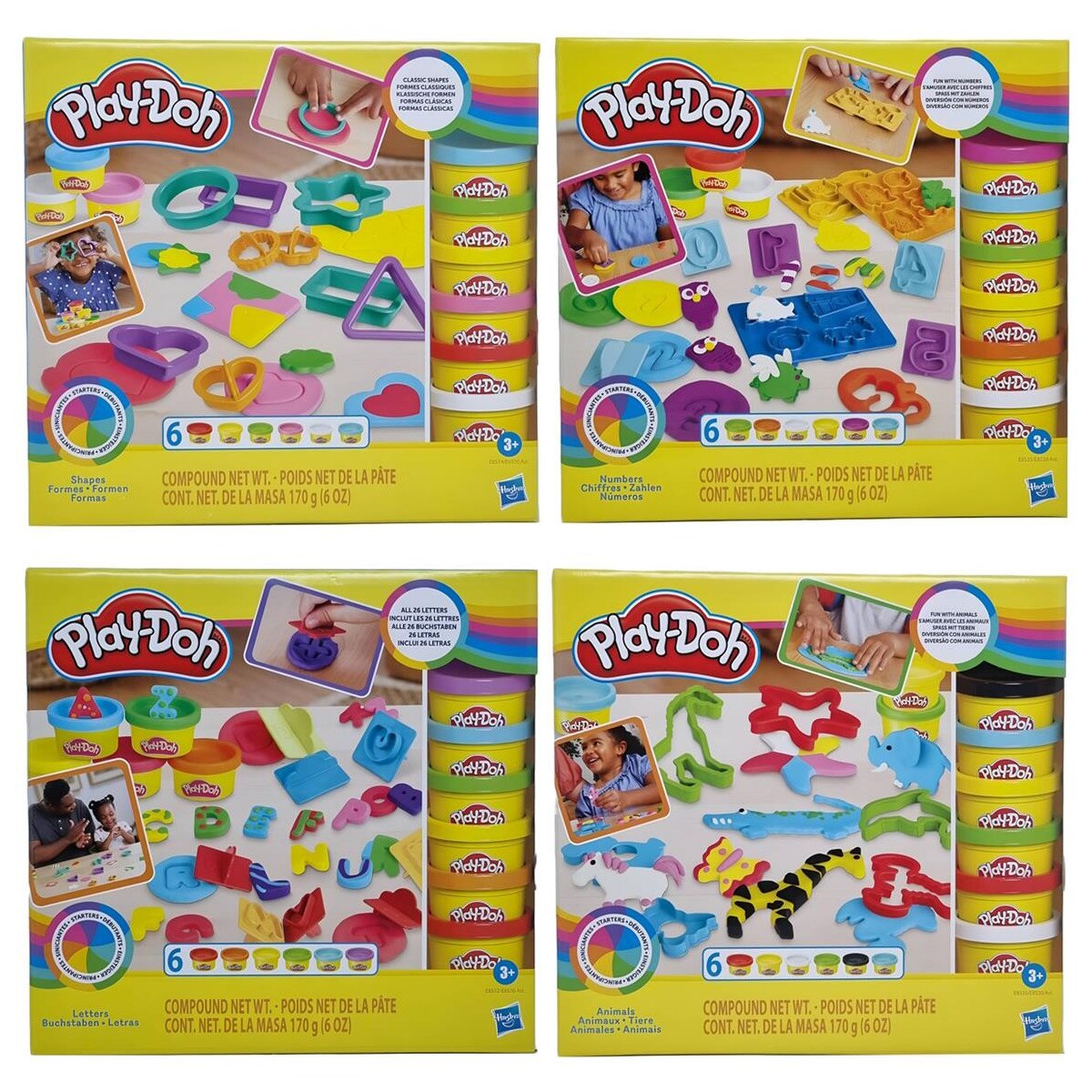 Aprendizagem play-doh modelos sortidos 1