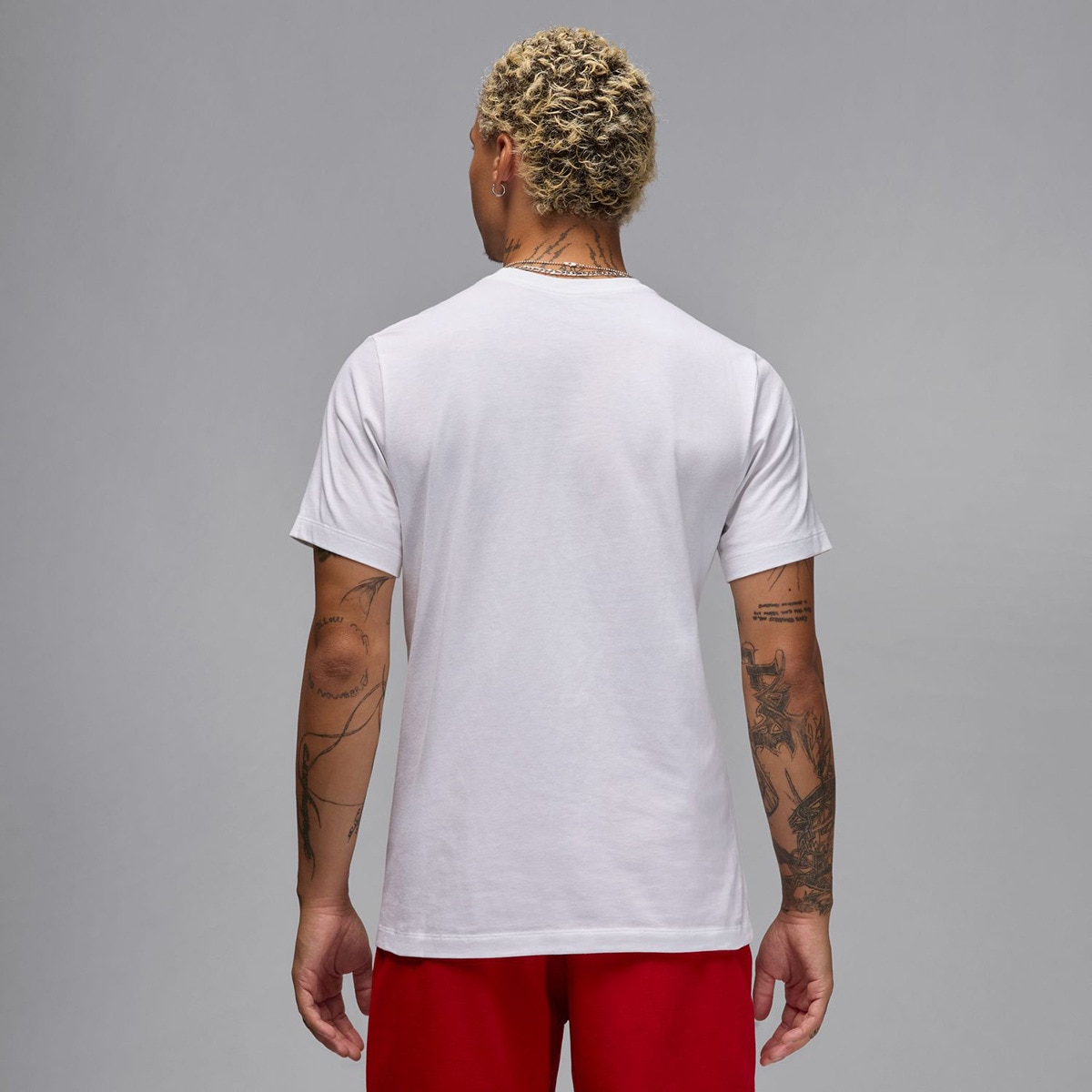 T-shirt de Homem City Branco / Vermelho-2