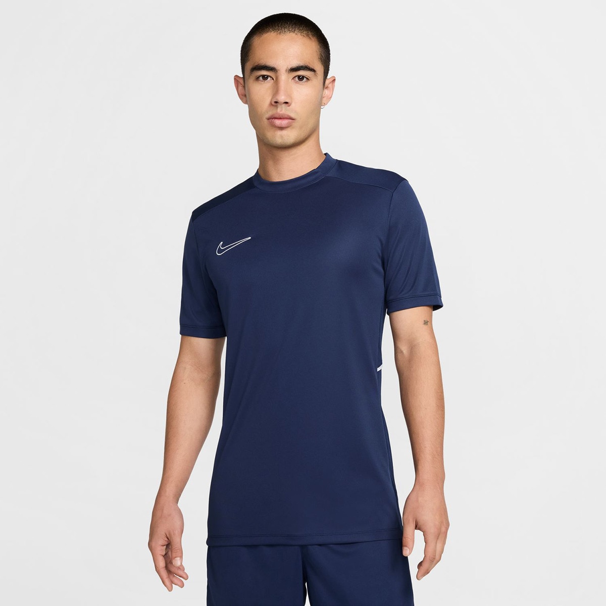 T-shirt de Futebol de Manga Curta Dri-FIT de Homem Azul-1
