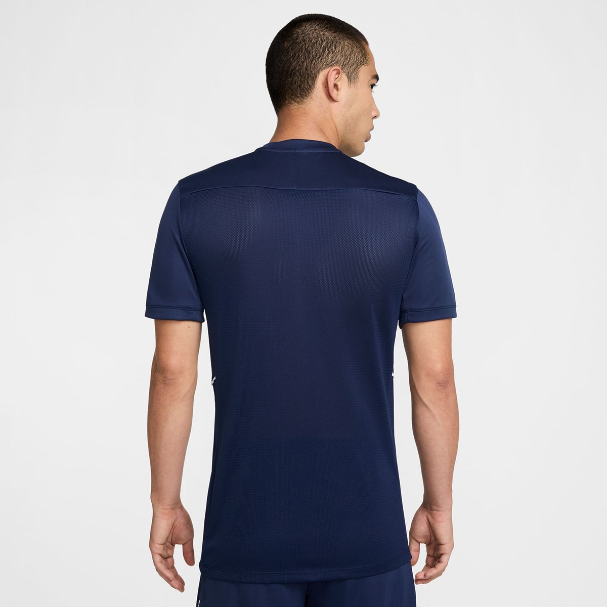 T-shirt de Futebol de Manga Curta Dri-FIT de Homem Azul-2