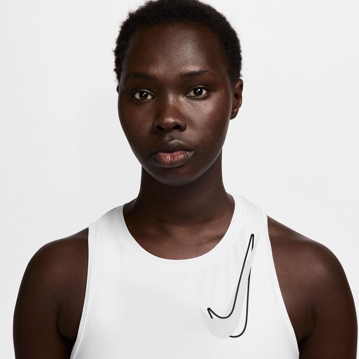 T-shirt de Mulher One Swoosh Branco-3