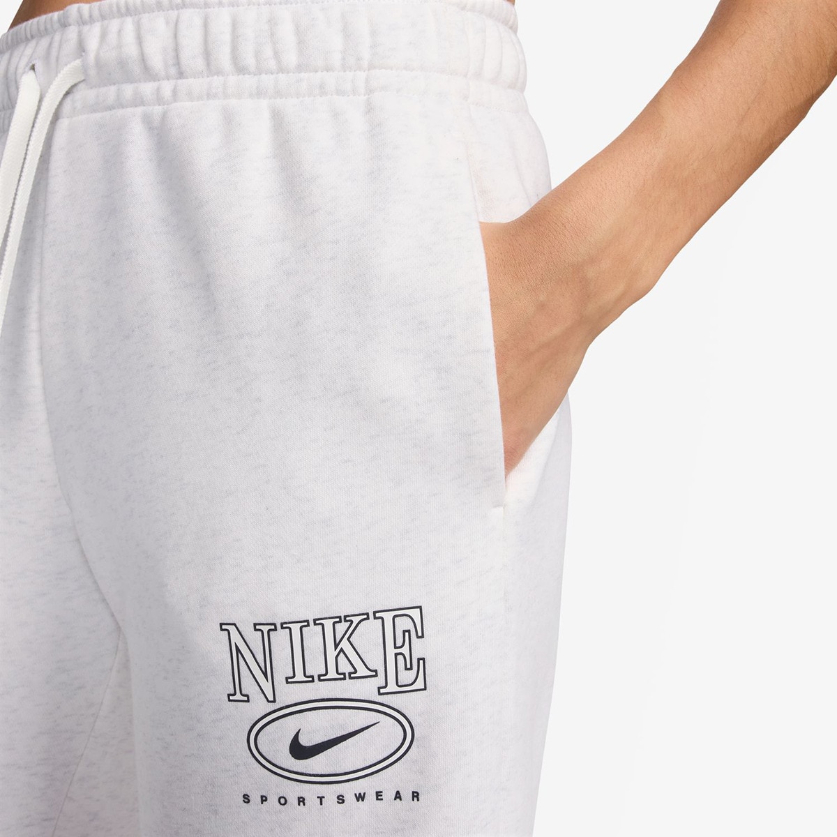 Calças de Mulher Sportswear Club Fleece Cinzento-claro-3