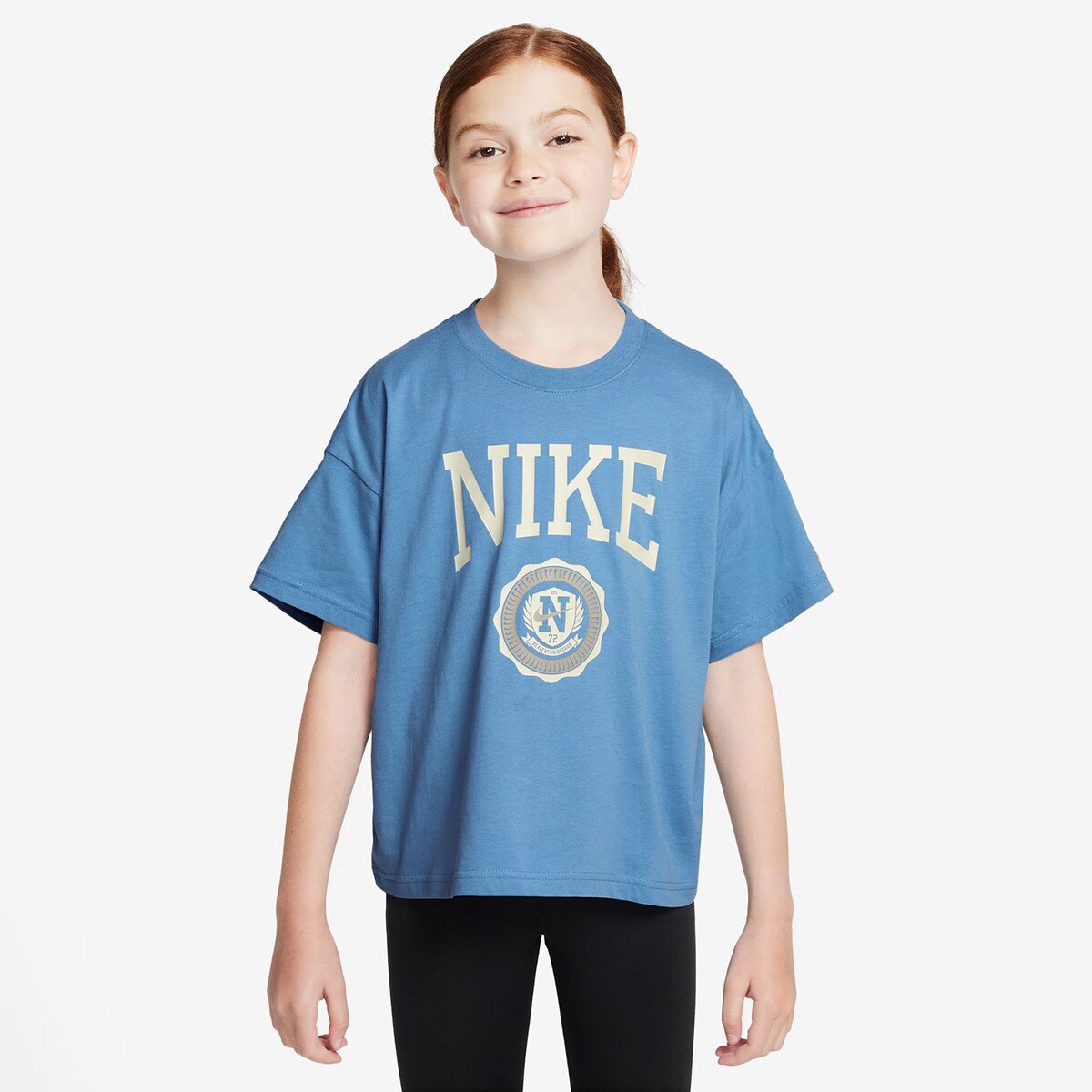T-shirt de menina Sportswear Nike Azul-1