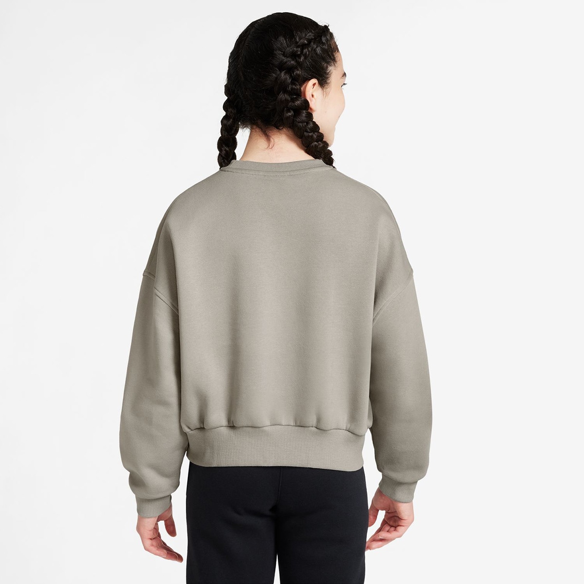 Sweatshirt de menina Sportswear Club Fleece Nike Cinzento-2
