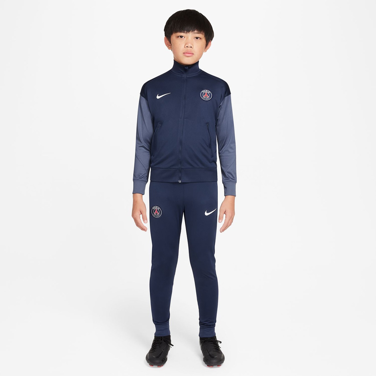 Fato de Treino de Criança Paris Saint-Germain PSG 2025-2026 Strike Azul-marinho-1