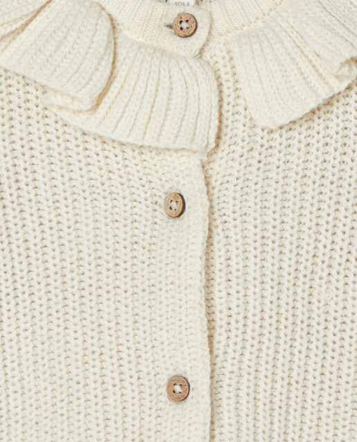 Chaqueta bebè cuello volante