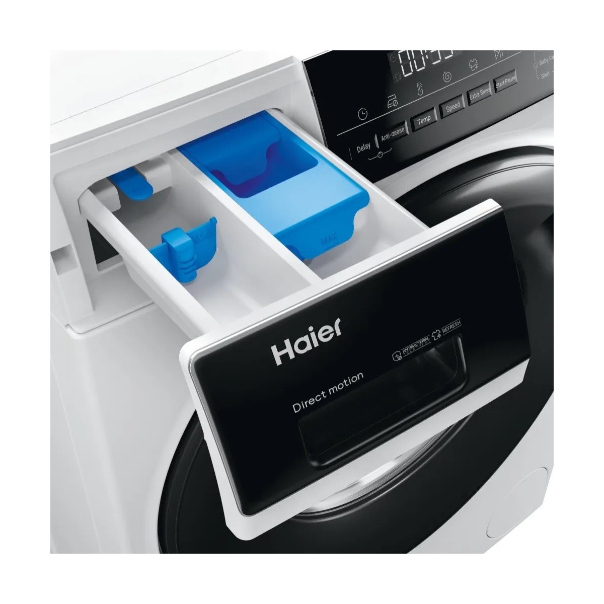 Máquina de Lavar e Secar Roupa Haier I-Pro Série 3 HWD80-B14939 Motor Direct Motion, de 8/5 Kg e 1400 rpm - Branco Branco-6