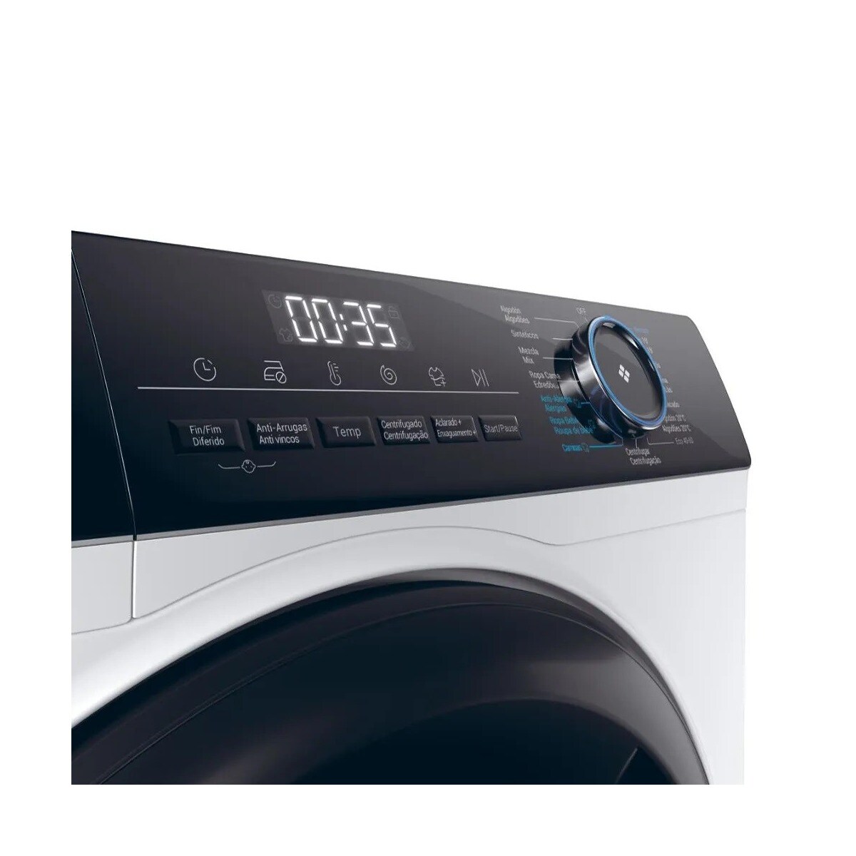 Máquina de Lavar Roupa Haier I-Pro Série 3 HW80-BP14939 Motor Inverter BPM, Carga Frontal, de 8 Kg e de 1400 rpm - Branco Branco-5