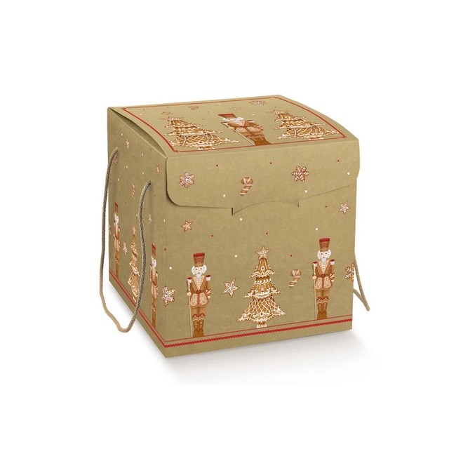 Imagem 0 de Caixa secreta de Natal com cordões 210 x 210 x 210 Mm Ginger Bre 1 Pc