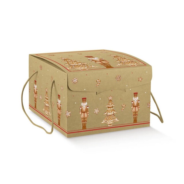 Imagem 0 de Caixa secreta de Natal com cordões 245 x 245 x 180 Mm Ginger Bre 1 Pc