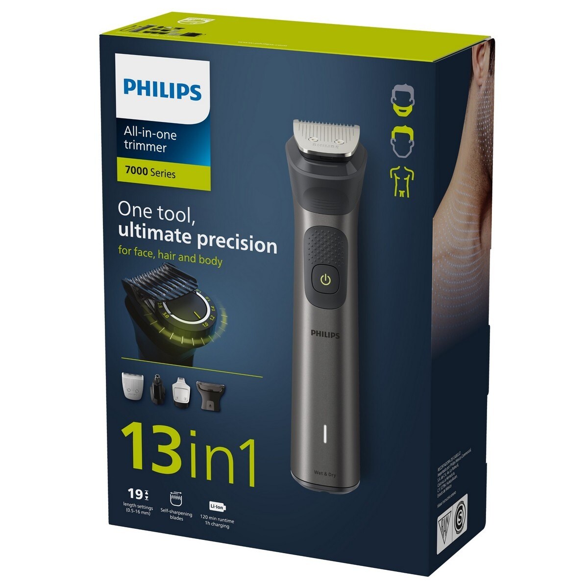 Aparador Multifunções Philips Serie 7000 MG7920/15 Barba. Corpo e Cabelo 13 em 1 Uso a Seco ou Húmido e Autonomia 120 Minutos 9