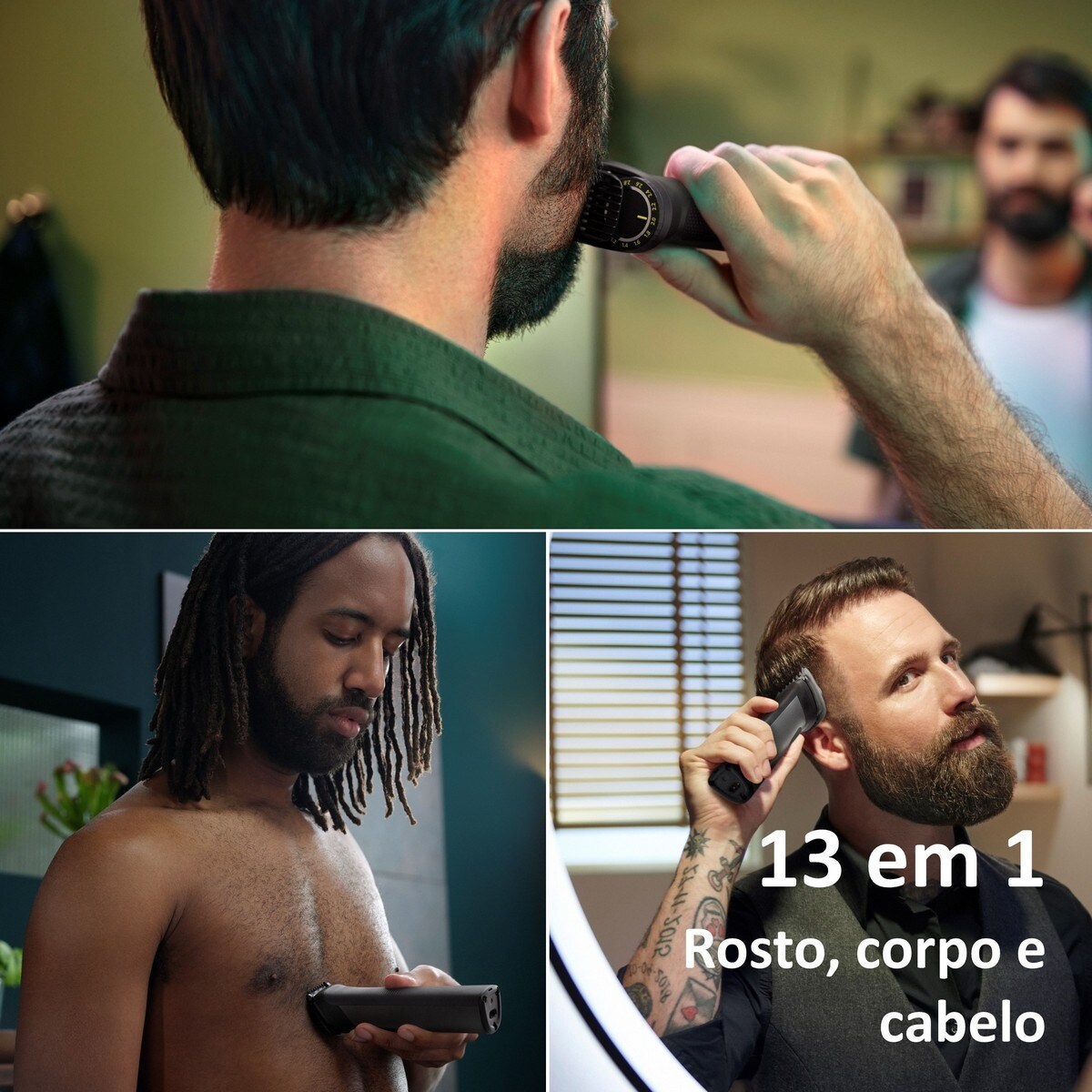 Aparador Multifunções Philips Serie 7000 MG7920/15 Barba. Corpo e Cabelo 13 em 1 Uso a Seco ou Húmido e Autonomia 120 Minutos 2