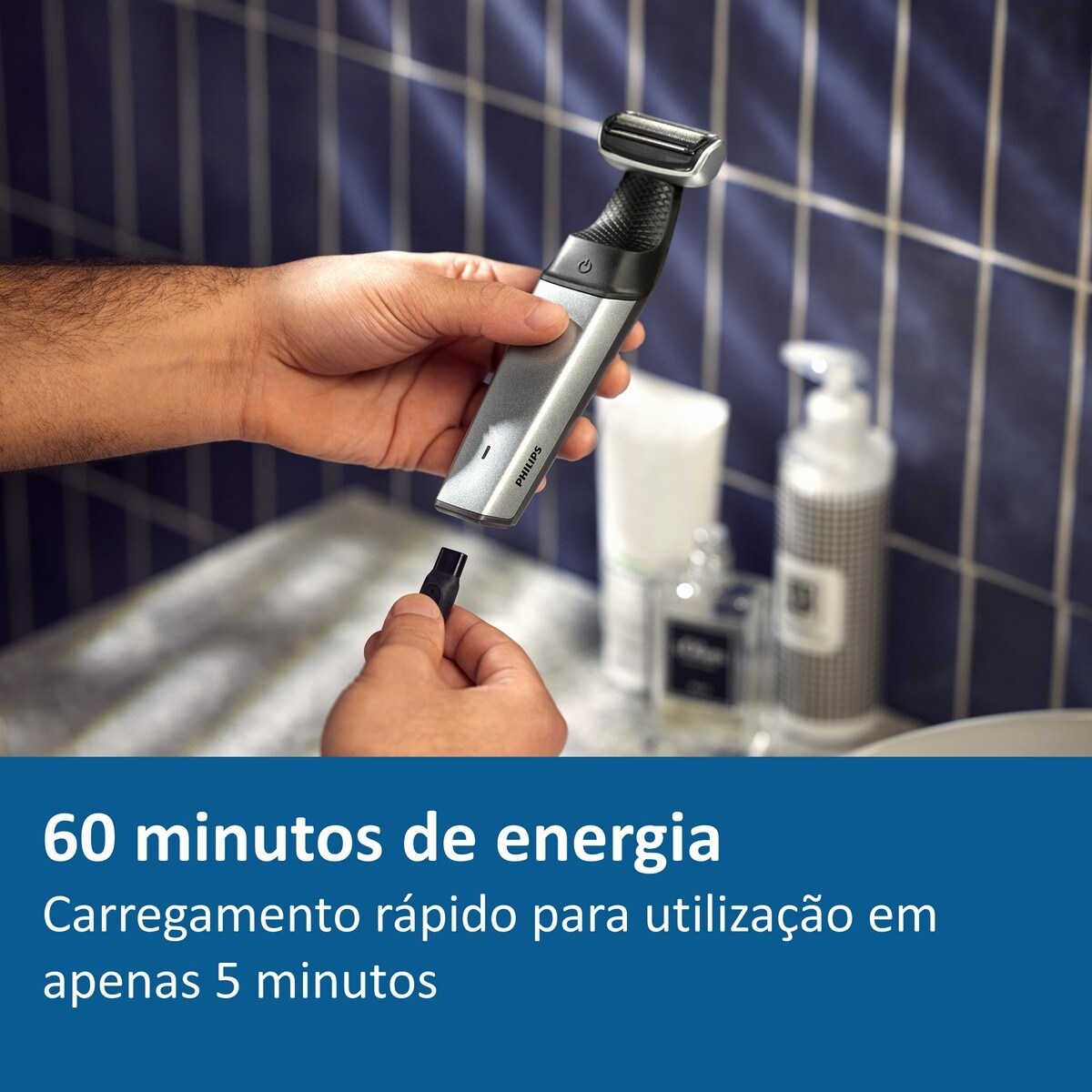 Aparador Corporal Philips Serie 5000 BG5021/15 Corta e Barbeia, com Acessório para as Costas, Utilização a Húmido e a Seco - Autonomia de 60 Minutos 5