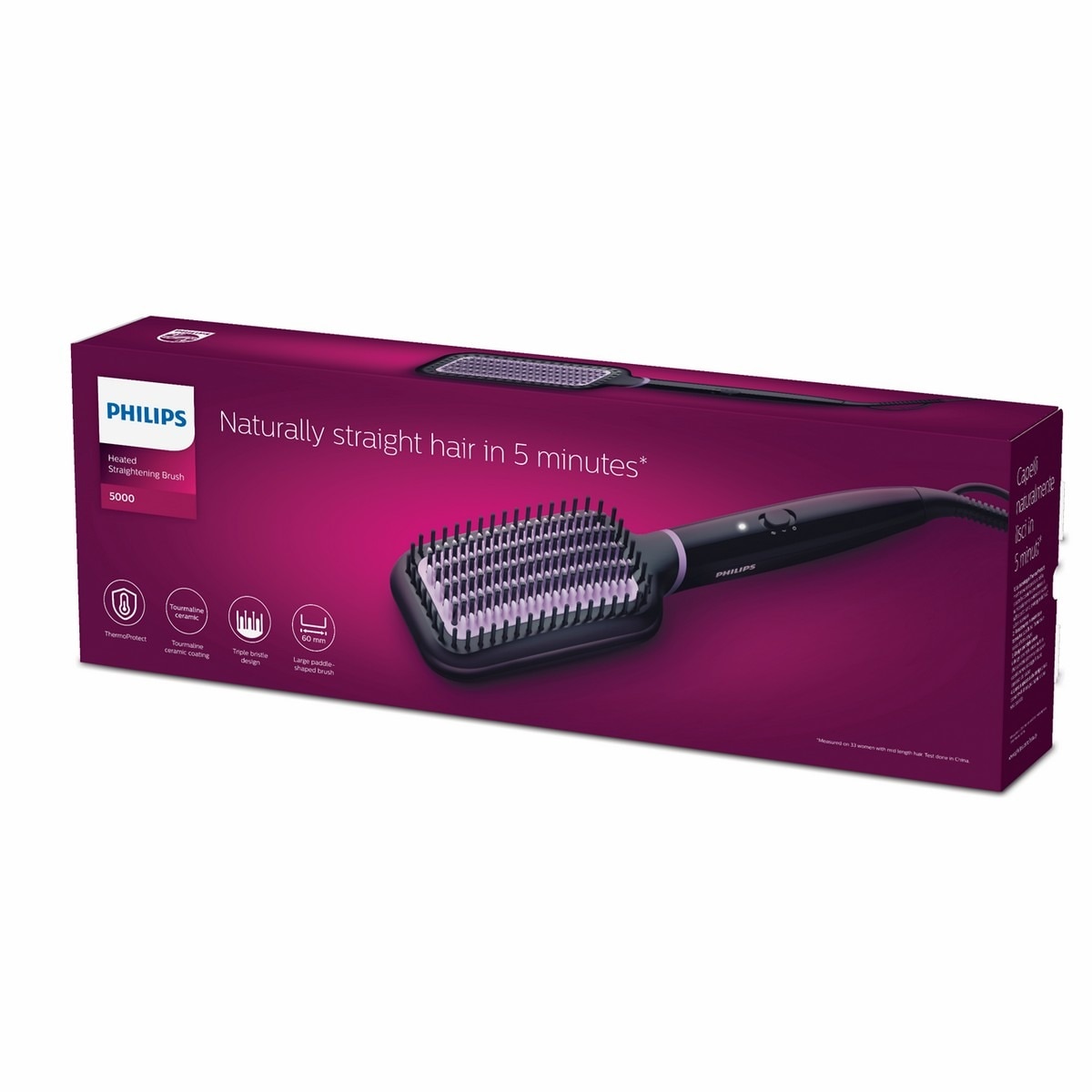 Escova Alisador de Cabelo Philips BHH880/00 - Revestimento em Cerâmica de Turmalina - Preto Preto-6