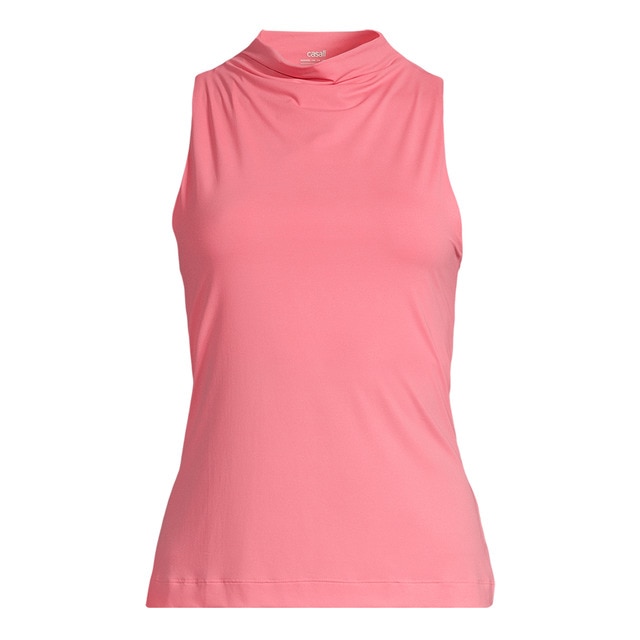 Imagem 0 de T-shirt de Mulher Drapy Funnel Neck Top