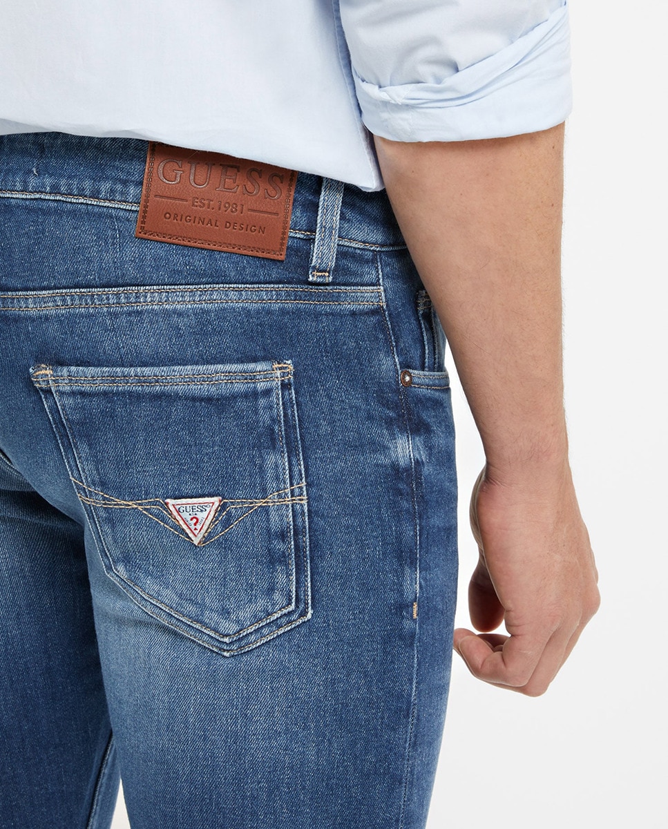 Marca Guess Pantalon Guess Hombre Precio Pantalón Largo Denim De