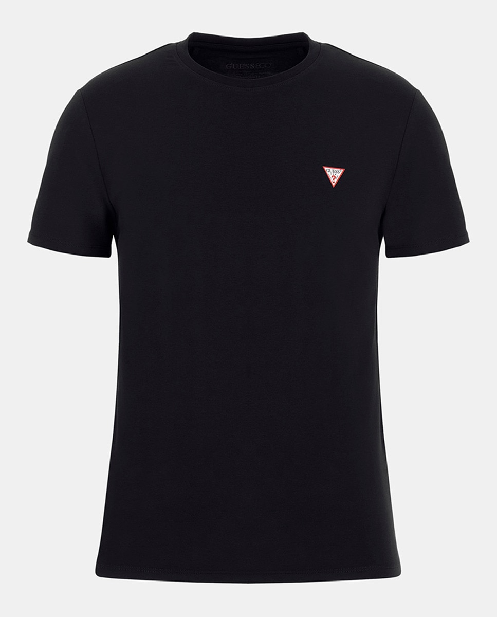 T-shirt de Manga Curta com Logótipo Preto-4