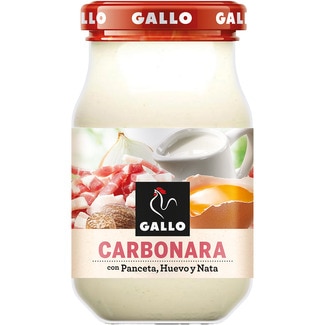 salsa carbonara frasco 330 g neto escurrido - Gallo