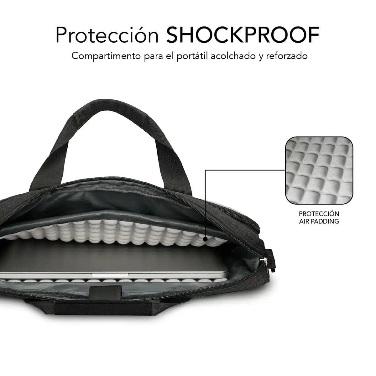 Mala para Portátil Air Padding 13.4/14" Subblim - Cinzento 3