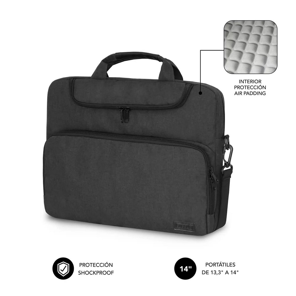 Mala para Portátil Air Padding 13.4/14" Subblim - Cinzento 1