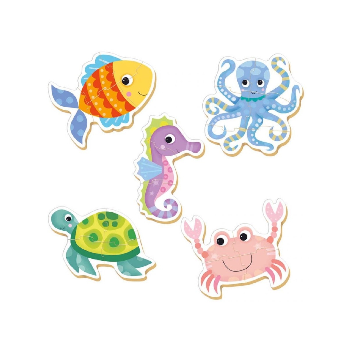Puzzle Animais Aquáticos 2-5 Peças 2