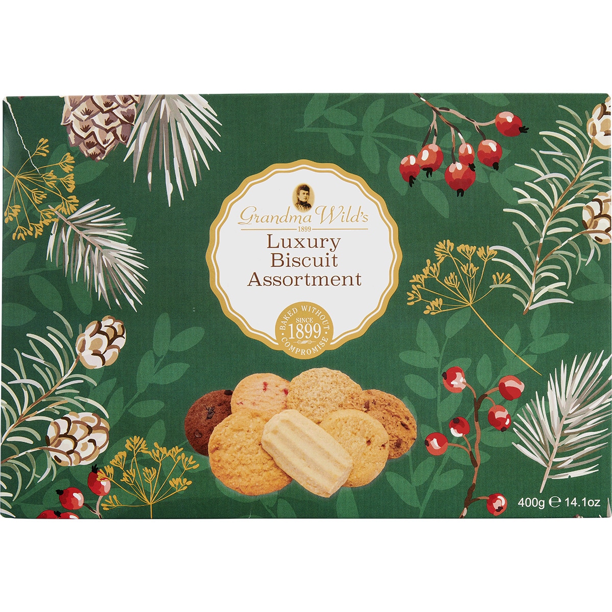 Bolachas Sortidas Luxury de Natal embalagem 400 g