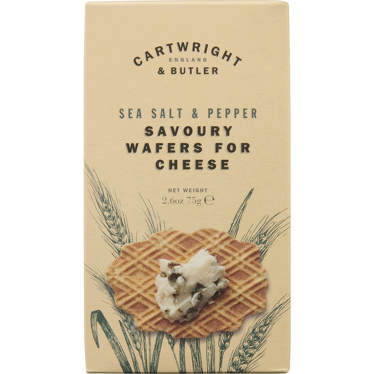 Wafers Queijo, Sal e Pimenta embalagem 75 g