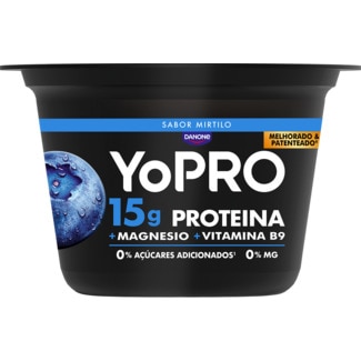 Iogurte Sólido Proteína sabor de Mirtilo embalagem 160 g - Yopro