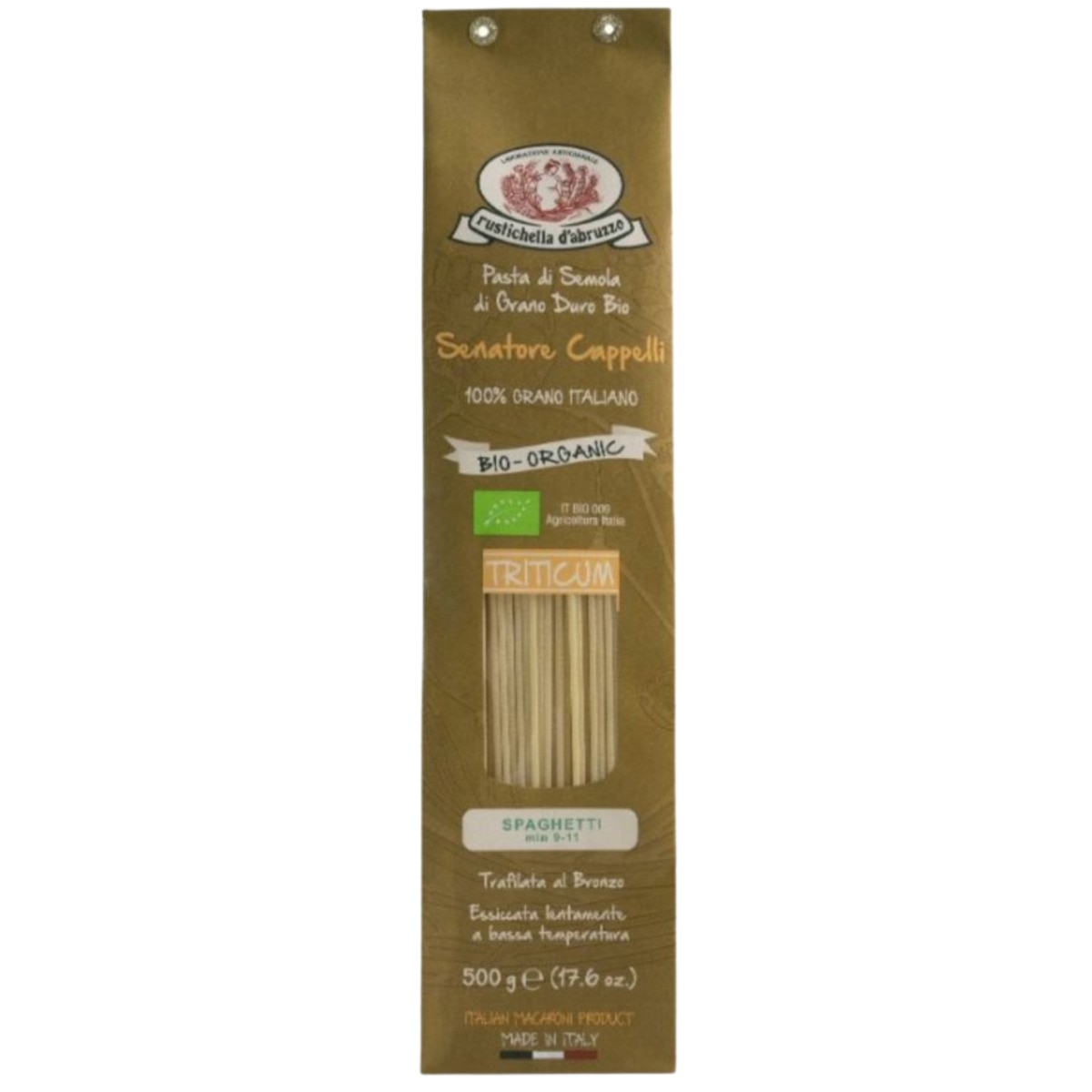 Pasta Sparguetti Orgânica embalagem 500 g