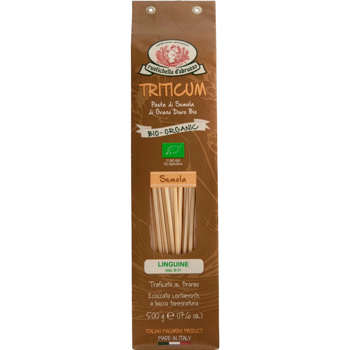 Pasta Linguine Orgânica embalagem 500 g