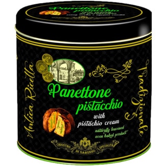 Panettone com Pistacho lata lata 750 g - Chiostro Di Saronno