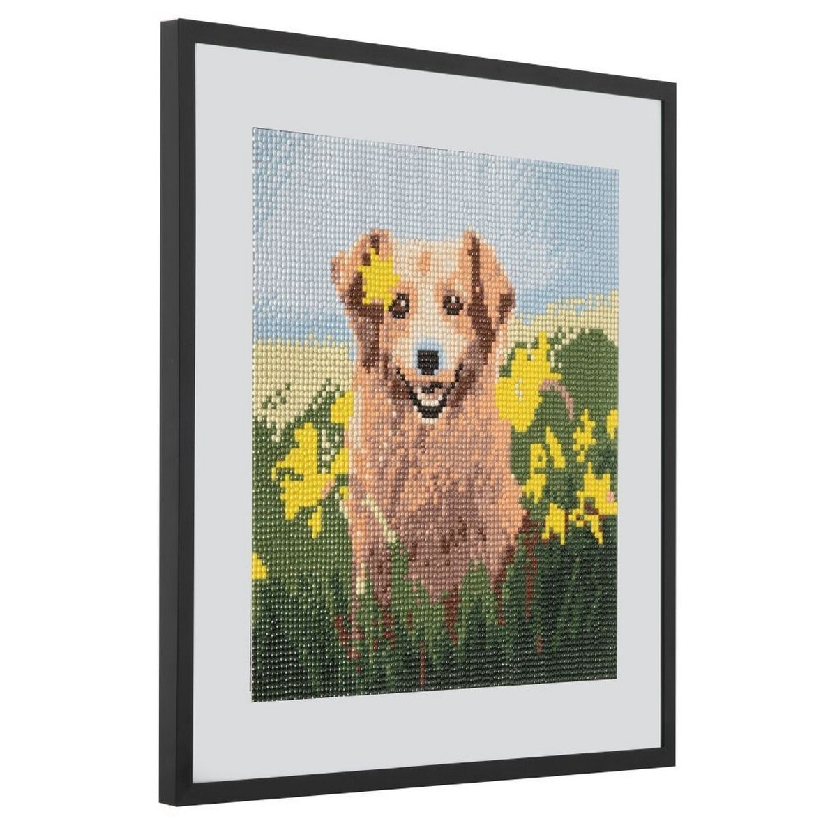 Pintura em diamante 30 x 30 cm. Cão 2