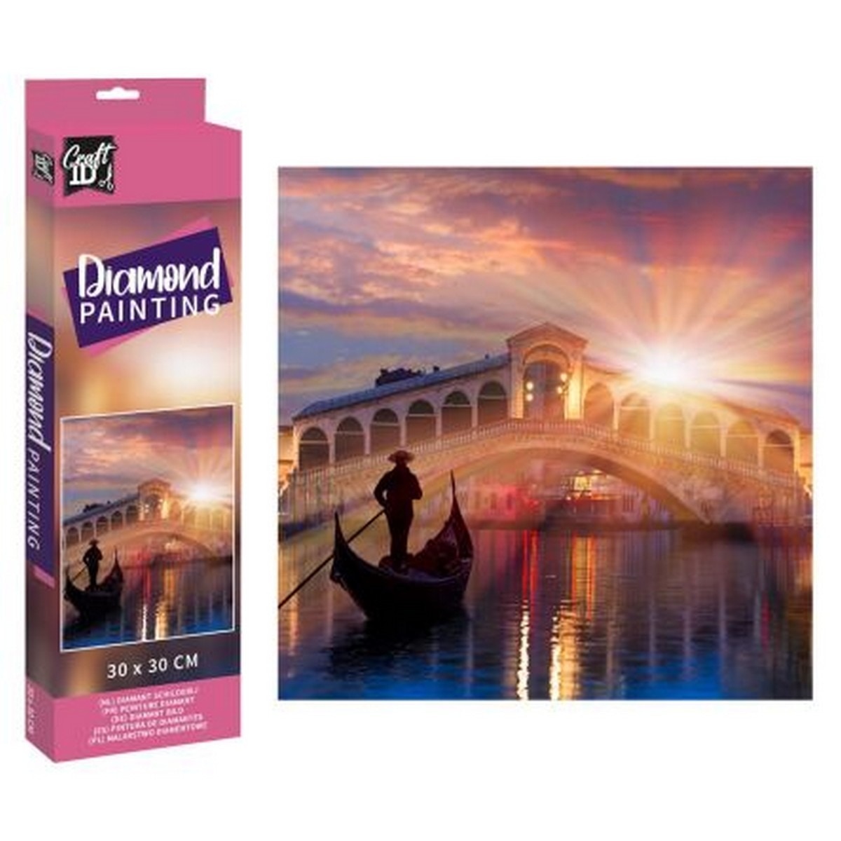 Imagem 0 de Pintura de diamante - Haft diamentowy 30x30cm Wenecja
