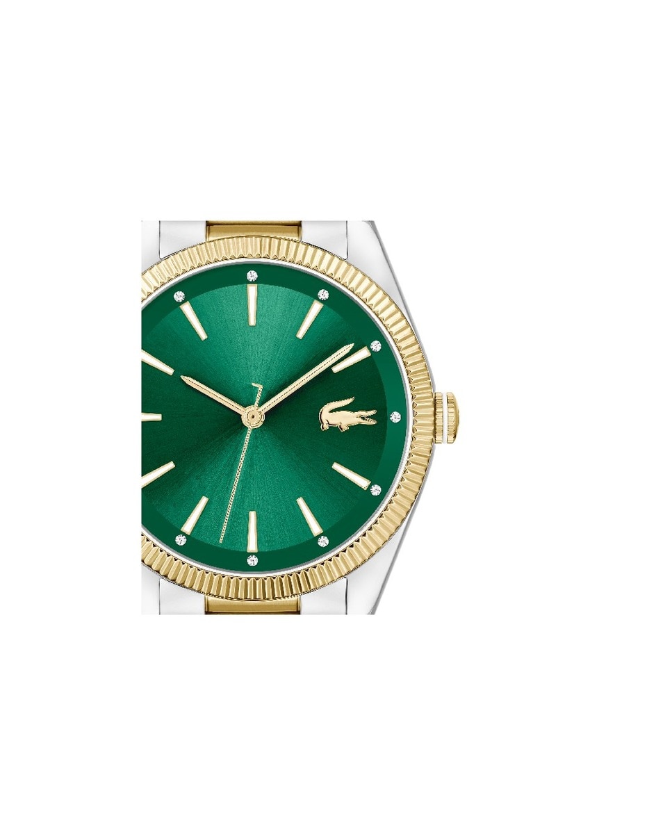 Relógio Capucine em Aço com Mostrador - Bicolor/Verde Escuro Verde-4