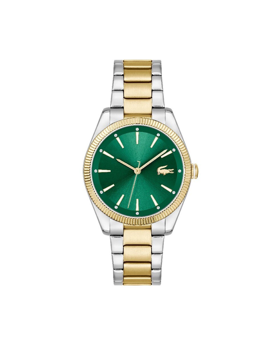 Relógio Capucine em Aço com Mostrador - Bicolor/Verde Escuro Verde-2
